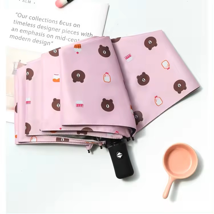 3Fold Automatic Teddy Print Umbrella | (Pack of 12pcs) | INR 250/piece 3Fold Automatic Teddy Print Umbrella | (Pack of 12pcs) | INR 250/piece