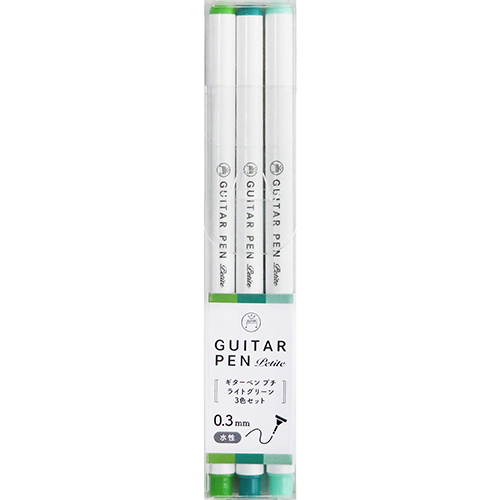 Guitar Petit Pens 3 Color Set Light Green