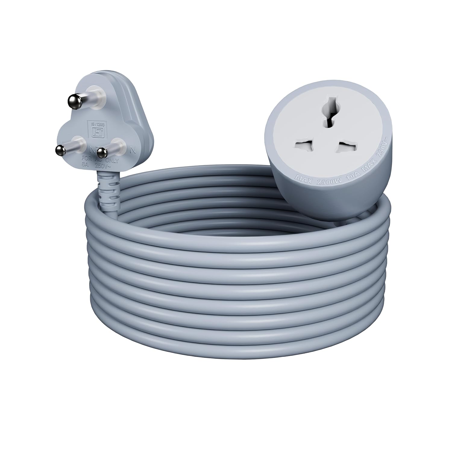 Power Cord Extension Cable (Male to Female) with Heavy Duty Long Wire Cord, Single Outlet Socket, 3 pins Extension Cord for Indoor Outdoor Use Power Cord Extension Cable (Male to Female) with Heavy Duty Long Wire Cord, Single Outlet Socket, 3 pins Extension Cord for Indoor Outdoor Use