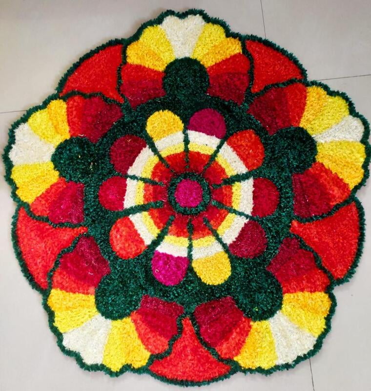 Rangoli Mat - 3RM009 - 3 feet
