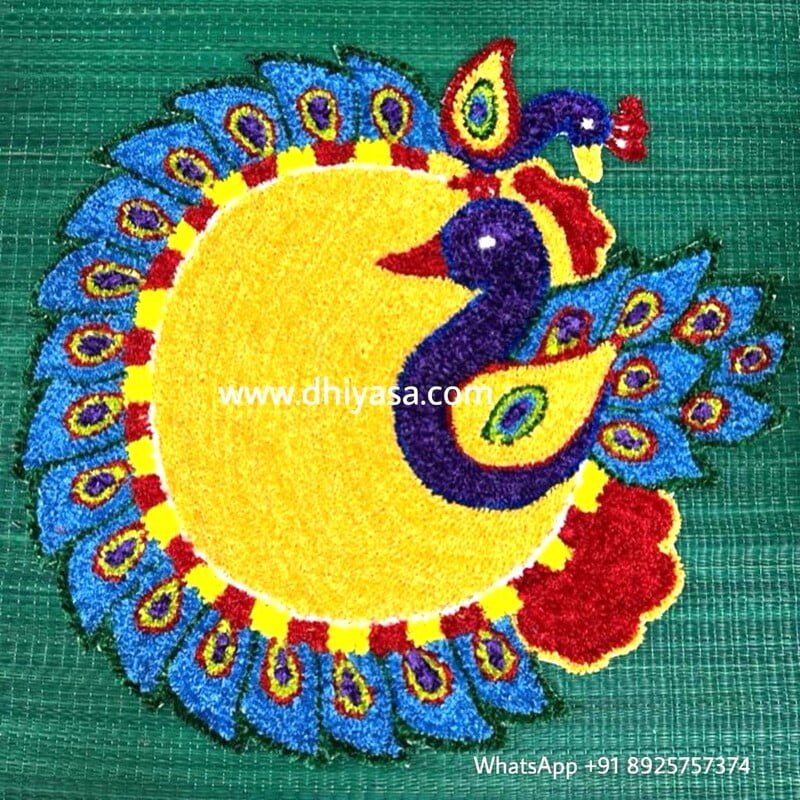 Rangoli Mat - 3RM012 - 3 feet