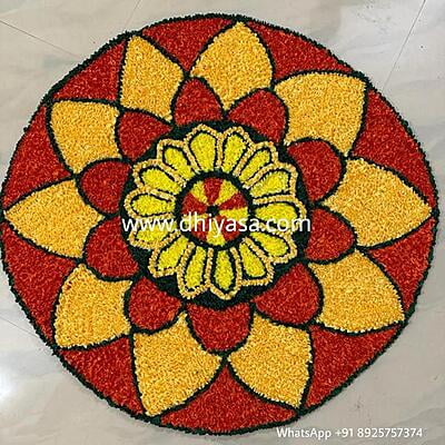 Rangoli Mat - 3RM016 - 3 feet