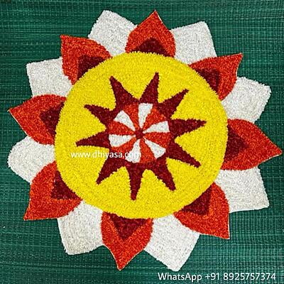 Rangoli Mat - 3RM017 - 3 feet