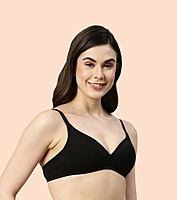 Enamor Supima Cotton Women's Plunge Lift Everyday T-Shirt Bra A039