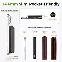 Ultraprolink UM1334GRY Juice-Up Mag 9 Magnetic Wireless Powerbank 10000mAh (Grey)