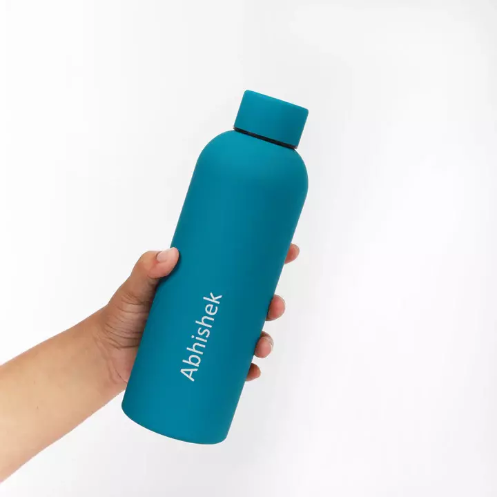 Aqua Personalised Sipper- Rubber Coated Steel Bottle