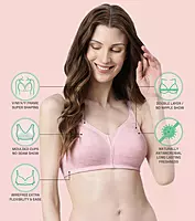 Enamor Innovations Fabcool Full Support Everyday Full Figure Bra AB75