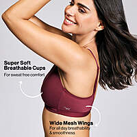 Nykaa Breathe Cotton Triangle Cup Padded Non Wired T-Shirt Bra NYB003 