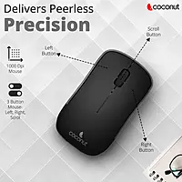 Coconut Desire 2.0 Wireless Compact Keyboard & Mouse Combo (1 Year Warranty)