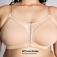 Nykd By Nykaa Everyday Cotton M-Frame Bounce Control Non-Padded Non-Wired Bra NYB101
