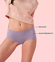 Enamor Innovations Invisi, All Day Comfort, Mid Waist Boyshorts Panty for Women - No Visible Panty Lines, Breathable, Sweat wicking, Free Cut, Full Coverage - PS40