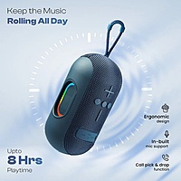 Ozzie LBS-102 10W Bluetooth Speaker – RGB Light | TWS Stereo | 8H Playtime | Blue