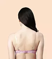 Enamor Medium Coverage, Wirefree Perfect Plunge Women T-Shirt Lightly Padded Printed Bra - F023