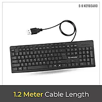 Lapcare E9 keyboard: 117 spill‑resistant soft keys, 13 hotkeys, UV‑coated legends, ergonomic layout & 5 M keystroke lifespan—ideal for daily use.