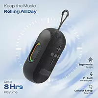 Ozzie LBS-102 10W Bluetooth Speaker – RGB Light | TWS Stereo | 8H Playtime | Black