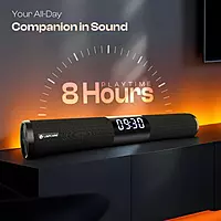 Vibex LOX-006 30W RMS Bluetooth Soundbar – LED Display | Clock | RGB Lights