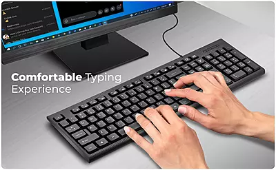 KEYBOARD WIRED FOXIN KEYLITE (FKB-102 PLUS)