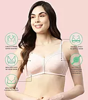 Enamor Innovations Fabcool Full Support Everyday Full Figure Bra AB75