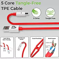 UltraProlink UL1216RD-0100 - USB A to C Supervooc Cable Volo 100