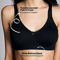 Nykd By Nykaa No Sweat Breast Separating Breathe Cotton Non Padded Non Wired Bra - NYB105