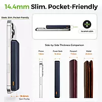 Ultraprolink UM1334BLU Juice-Up Mag 9 Magnetic Wireless Powerbank 10000mAh (Blue)