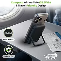 Ultraprolink UM1336BLK Juice-Up Mag 8 Magnetic Wireless Powerbank 10000mAh (Black)