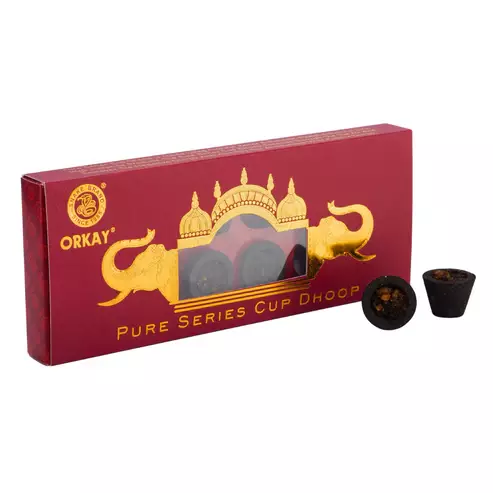 Orkay Fragrance Pure series Cup Dhoop (12 CUPS)