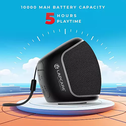 Lapcare Pulse LBS‑333 5W Bluetooth Speaker | FM & TF Card Playback, TWS, IPX4 Water Resistance & Portable Design