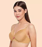 Enamor Vanish Curve Neckline With Lift Cup Women's Everyday T-Shirt Bra - Padded, Wirefree, High-Coverage - F065