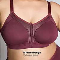 Nykd By Nykaa Everyday Cotton M-Frame Bounce Control Non-Padded Non-Wired Bra NYB101