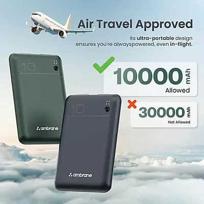 Power Bank Ambrane PocketCharge 10000 mah Green Power Bank Ambrane PocketCharge 10000 mah Green