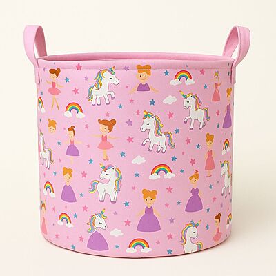 Toy Storage Basket - Unicorn Delight Toy Storage Basket - Unicorn Delight