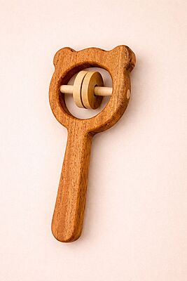 Neem Baby Teether and Rattle Set