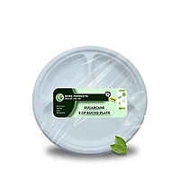 EKOPAK 3CP Sugar Cane Meals Tray-50pcs EKOPAK 3CP Sugar Cane Meals Tray-50pcs