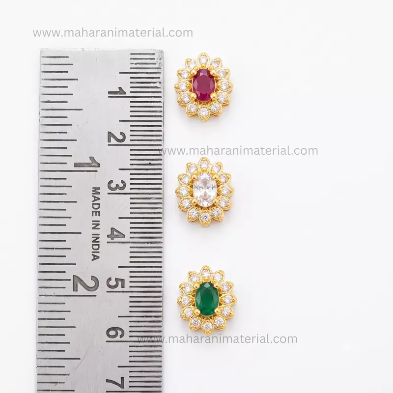 AD Oval Kundan