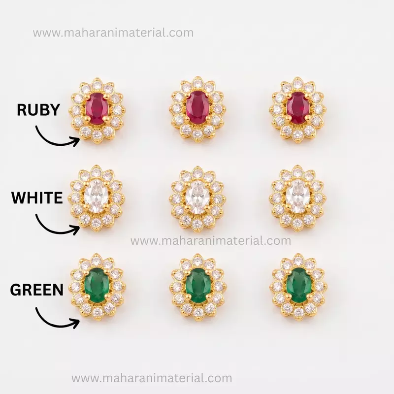 AD Oval Kundan