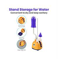 Silicone Baby Bottle Cleaning Brush Kit with Storage Holder Silicone Baby Bottle Cleaning Brush Kit with Storage Holder
