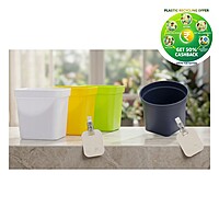 Plastic 3D Pot | 3.5 Inch | Indoor Round Plant Pot