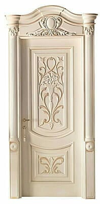 Luxurious Cream 3D HDHMR Moulding Door with Intricate Deco Paint