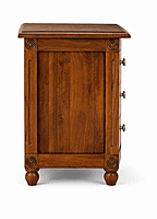Louis Three Drawer Solidwood Bedside Nightstand