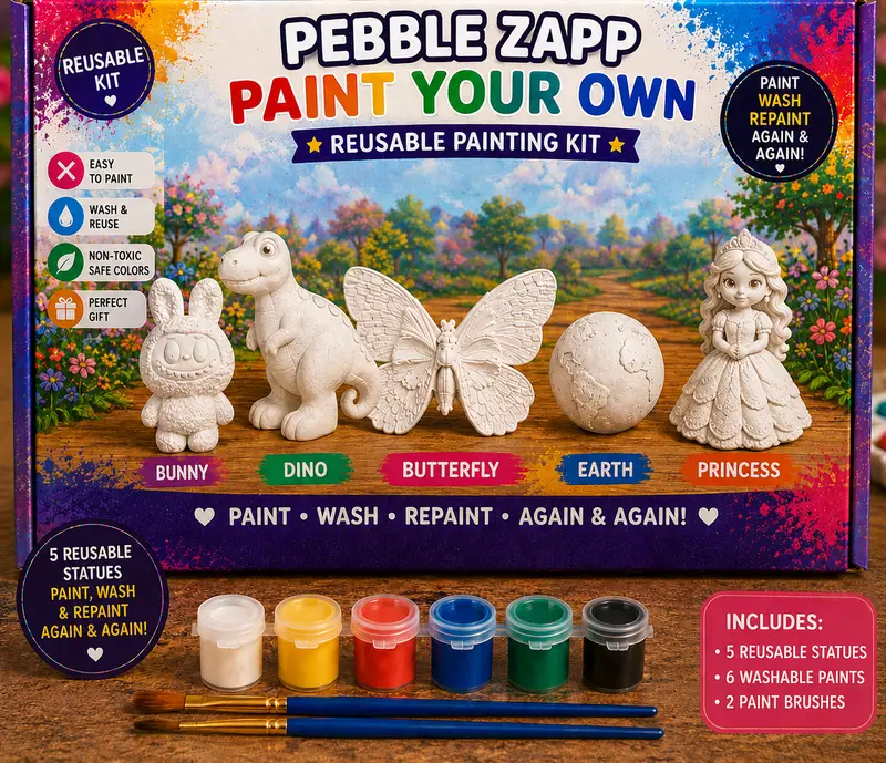 Reusable Kids Painting Kit | Dinosaur, Labubu, Space, Butterfly & Princess