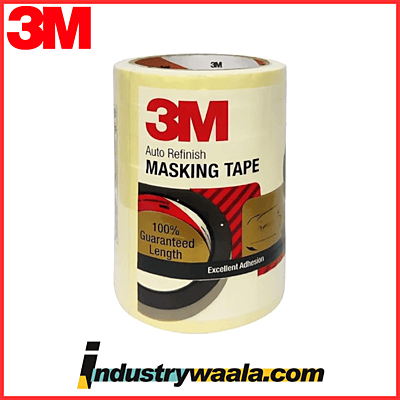 3M 24 MM X 20 Mtr General Purpose & Carpenter Masking Tape (Pack Of 12Pcs)