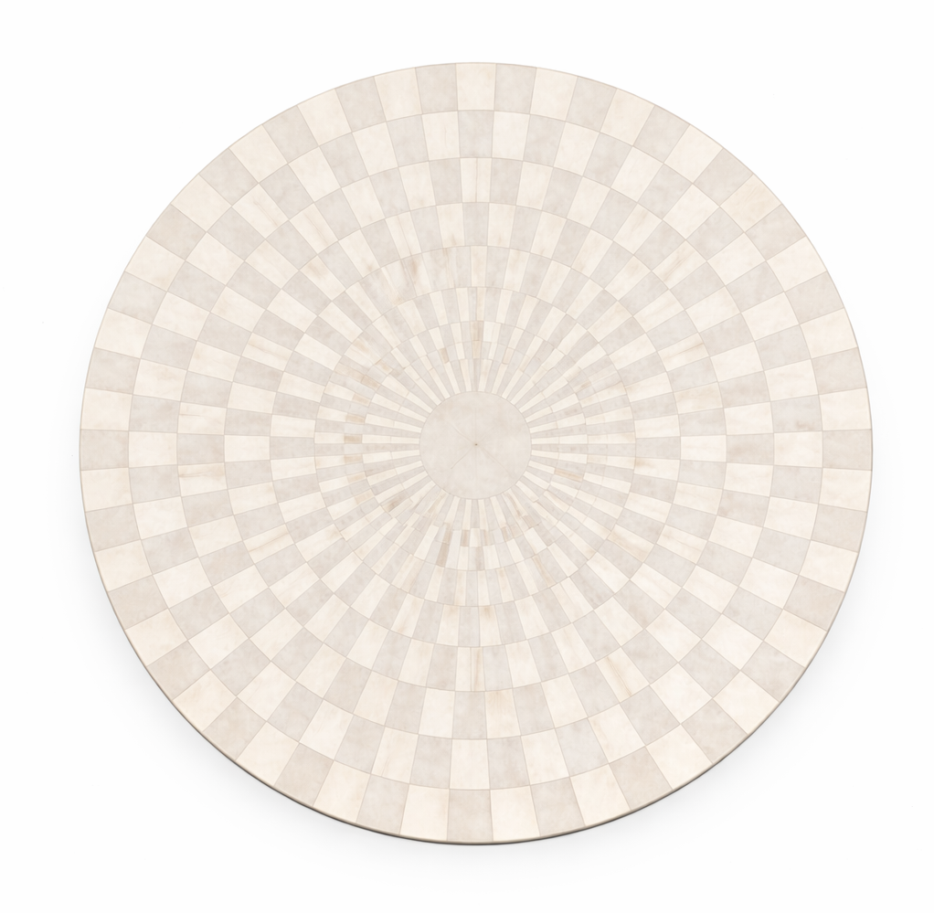 Jolie Engraved Marble Top Coffee Table