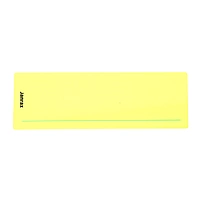 Pack of 8 Yellow 210x80mm Dyslexia Overlay Reading Strips â€“ PET Material, Rounded Corners