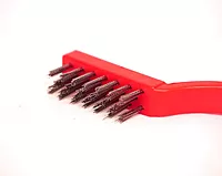 3-Piece Wire Brush Set (Nylon, Brass & Stainless Steel) for Rust, Grout & Stove Cleaning