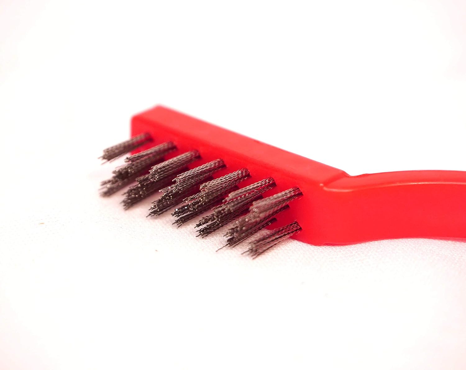 3-Piece Wire Brush Set (Nylon, Brass & Stainless Steel) for Rust, Grout & Stove Cleaning