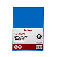 Pack of 10 A5 Dark Blue Coloured EVA Foam Sheets