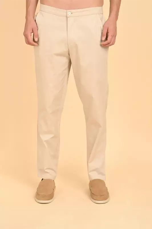 Men's Ethnic Trouser - Beige