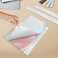Janrax 33cm x 1m Clear Glossy CPP 0.06mm Thick Self-Adhesive Book Cover Roll