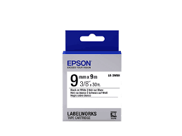 Epson Label Tape LK-3WBN (9MM Bk on White)
